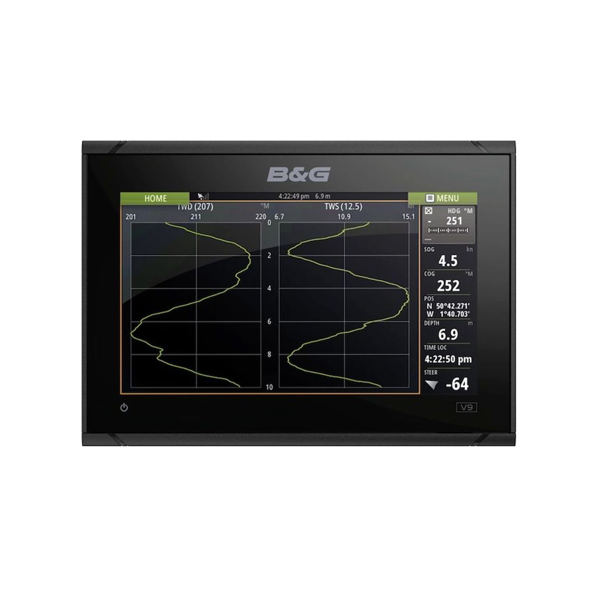 B&G Vulcan 9" Chartplotter with Global Basemap - PROTEUS MARINE STORE