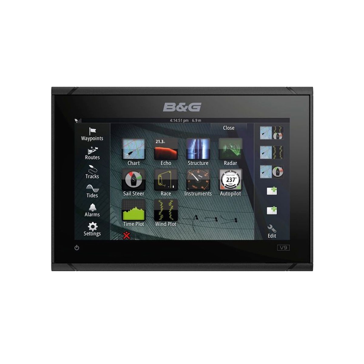 B&G Vulcan 9" Chartplotter with Global Basemap - PROTEUS MARINE STORE