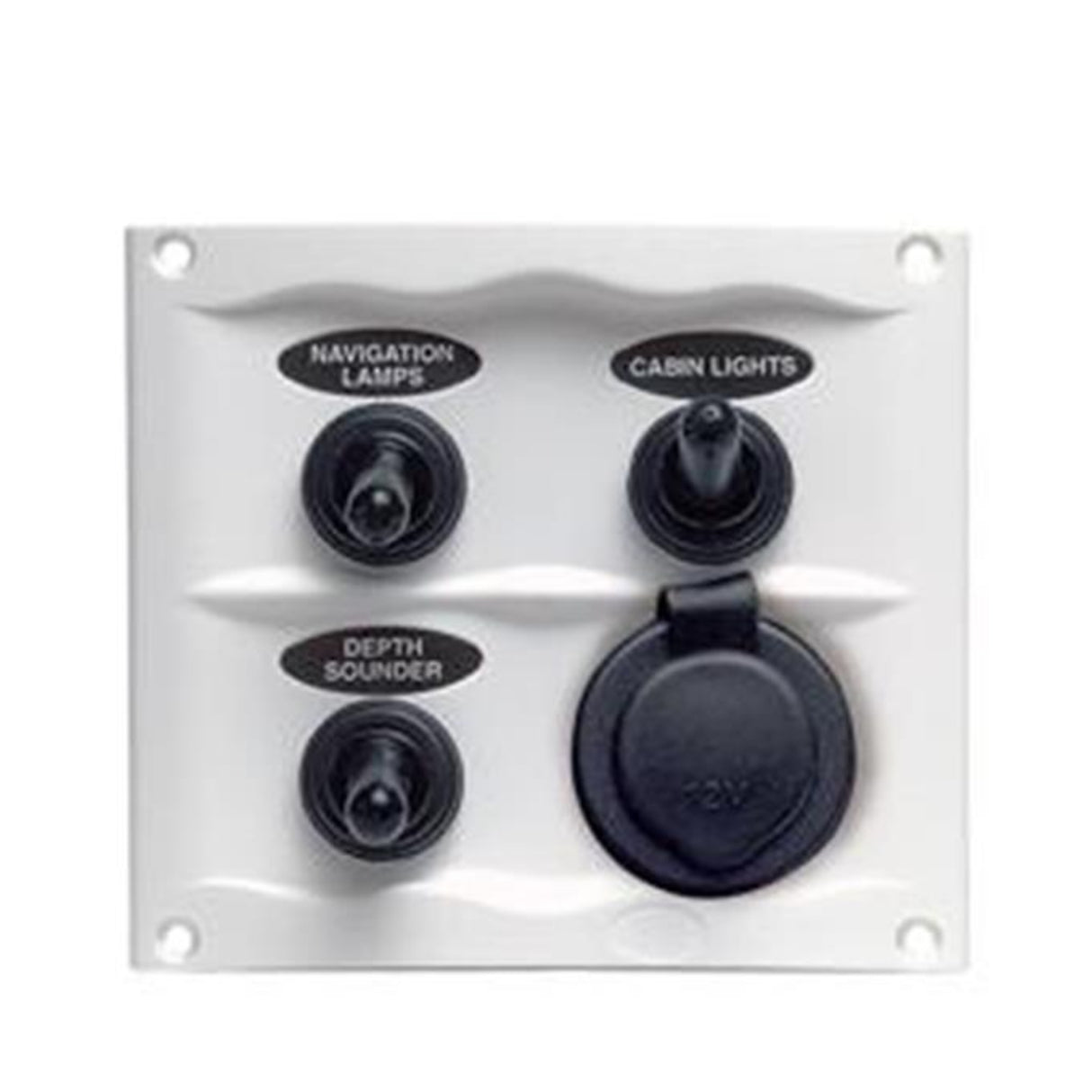 BEP Compact Marine Waterproof Panel 3 Switch White - PROTEUS MARINE STORE