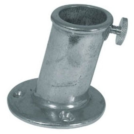 AG Flagpole Socket Chrome 56 x 25mm ID 10 Degree - PROTEUS MARINE STORE