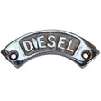 AG SP Diesel Label Chrome 57 x 12mm - PROTEUS MARINE STORE