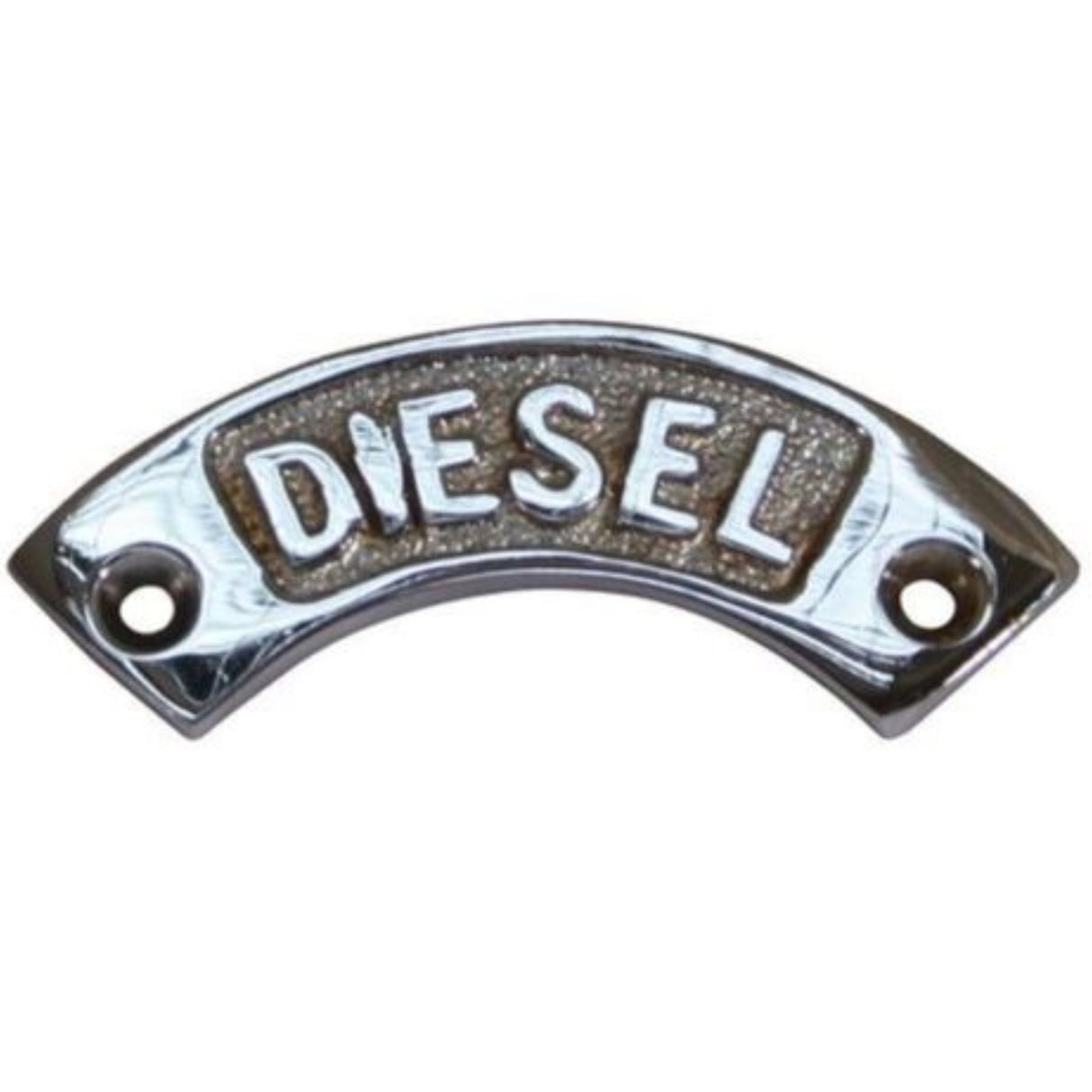 AG SP Diesel Label Chrome 57 x 12mm - PROTEUS MARINE STORE