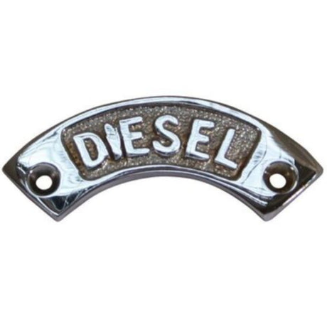 AG SP Diesel Label Chrome 57 x 12mm - PROTEUS MARINE STORE