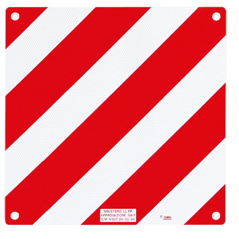 Fiamma Aluminium Bike Cover Warning Sign Safety Signal Reflector Plate 98782-010
