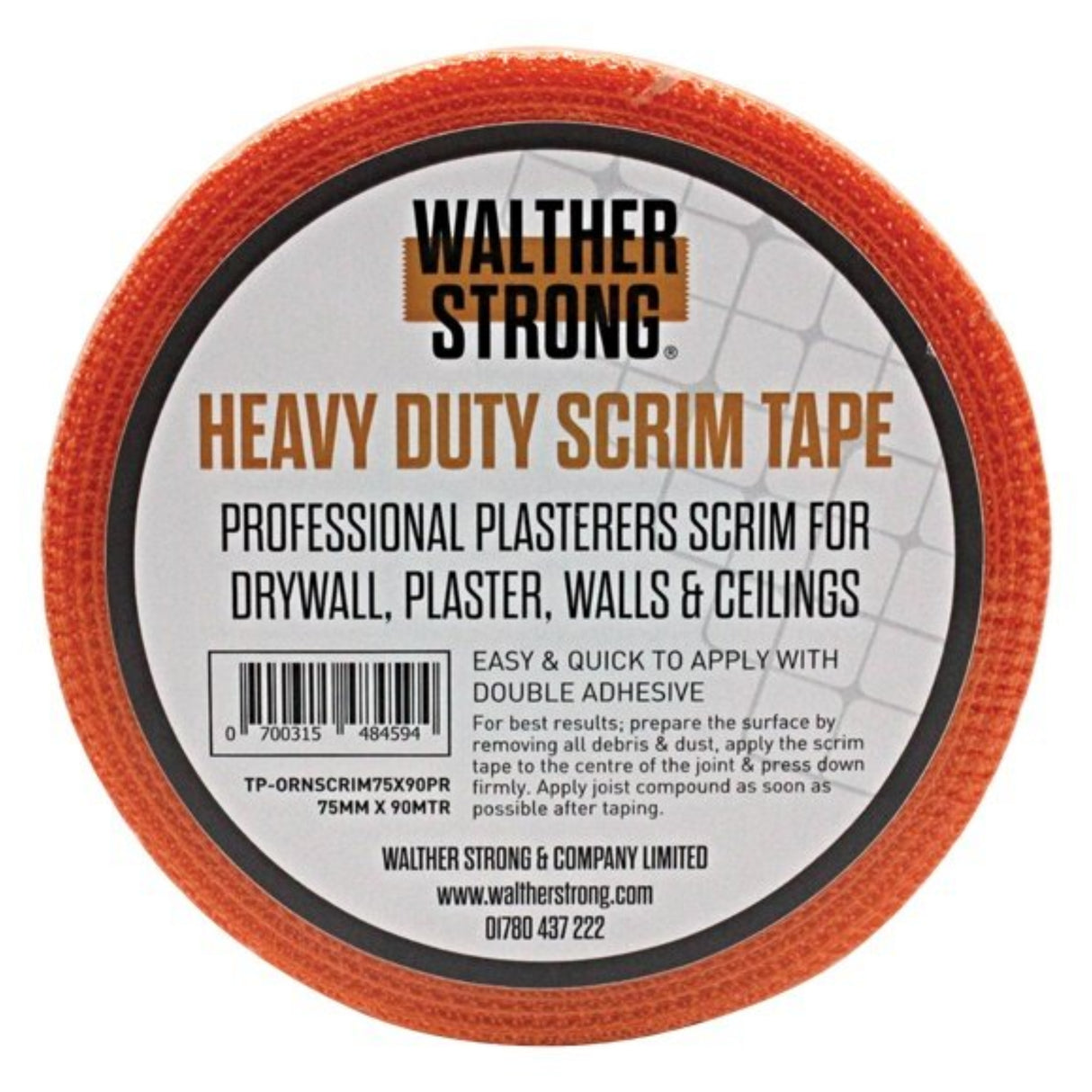 Walther Strong Heavy Duty Scrim Tape 50mm x 90m - PROTEUS MARINE STORE