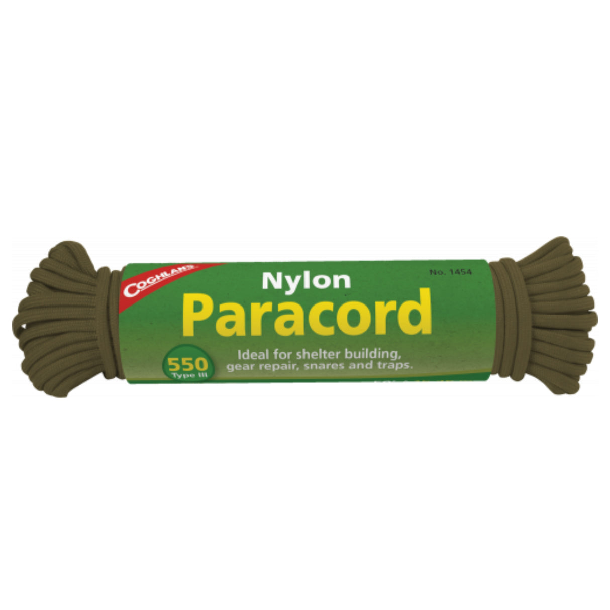 Coghlans Paracord 50" Olive Drab 1454 (4) - PROTEUS MARINE STORE