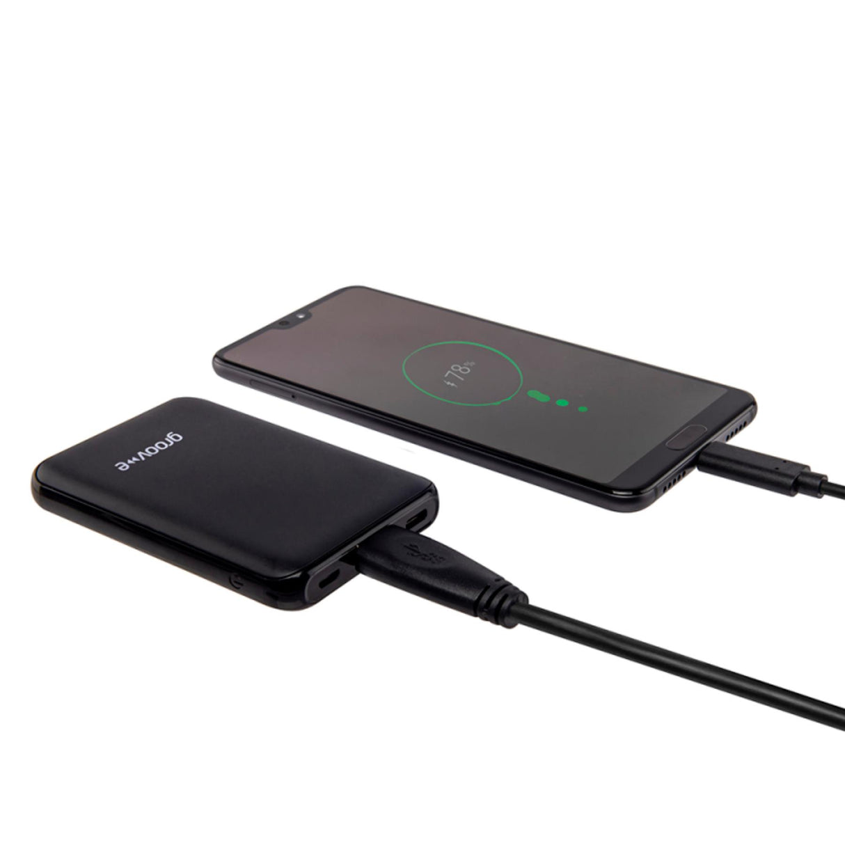 Groov-e GVCH5000BK Portable Power Stick 5000mAh Powerbank- Black