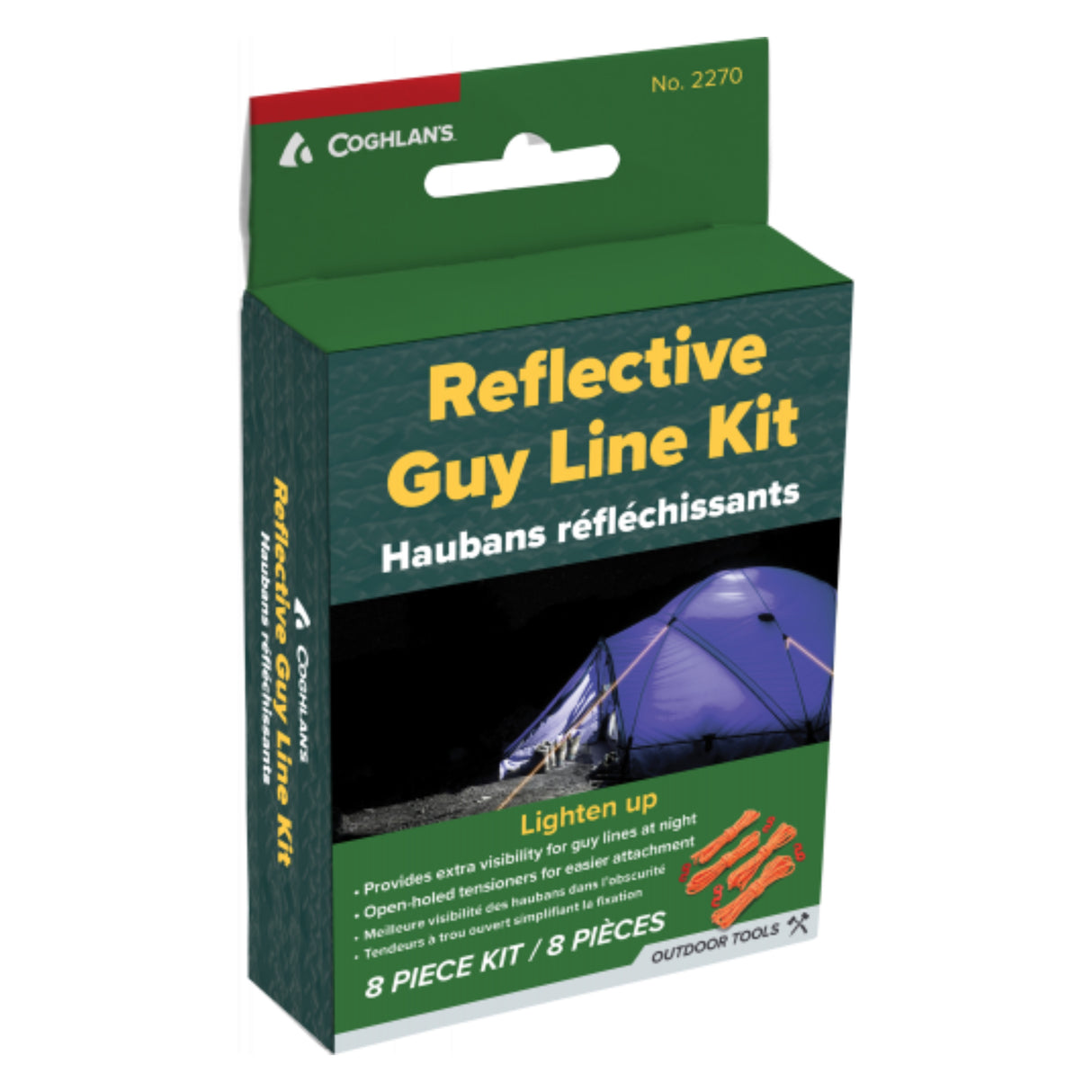Coghlans Recflective Guy Line Kit (6) 2270 - PROTEUS MARINE STORE
