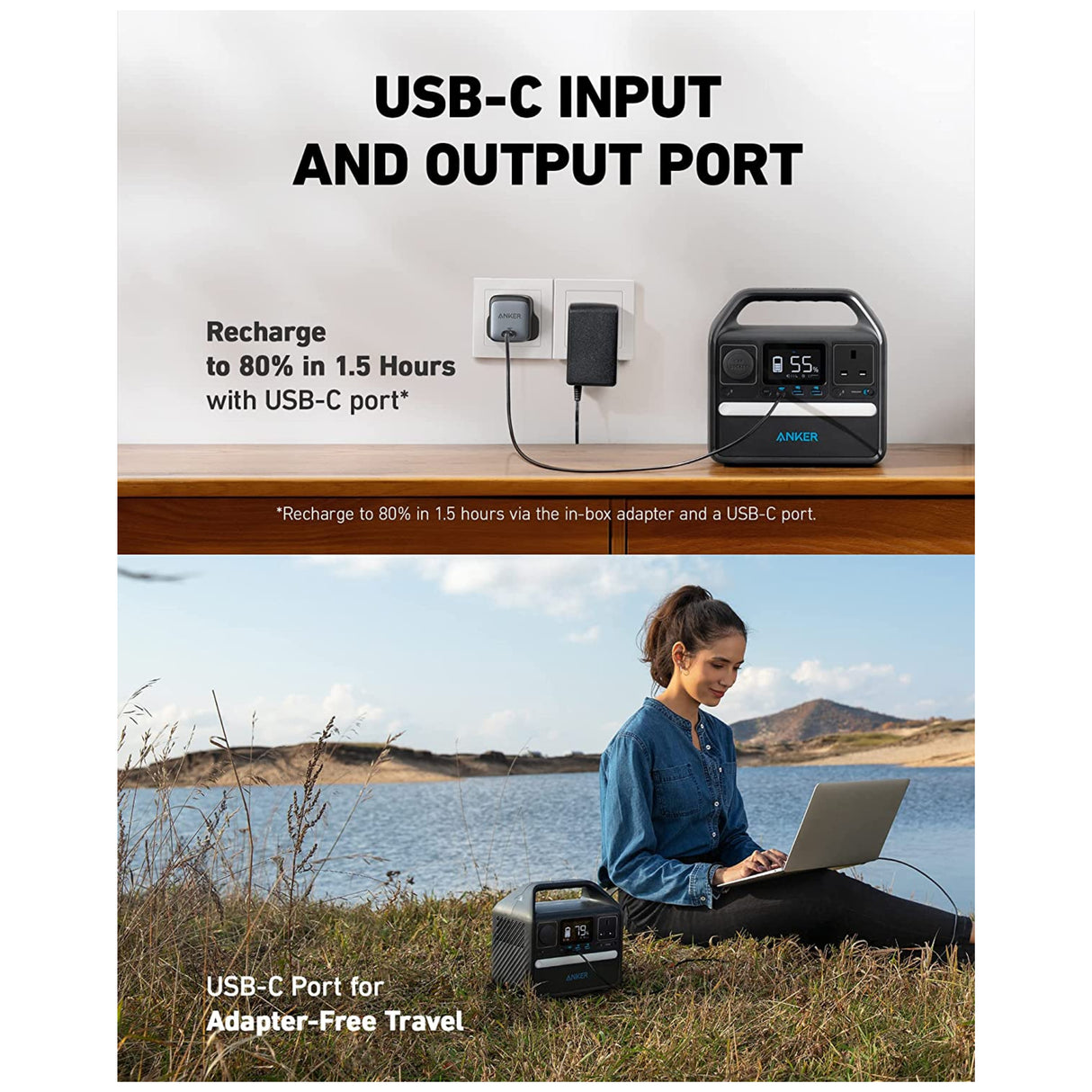 Anker 521 Portable PowerHouse - 256Wh 200W - PROTEUS MARINE STORE