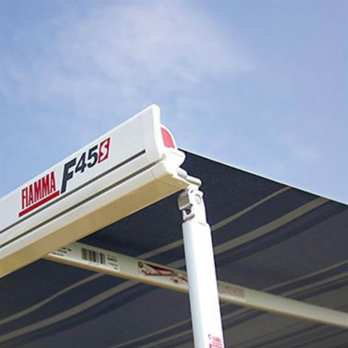 Fiamma F45S 425cm Awning Roll Out Sun Polar White Case, Royal Grey Fabric