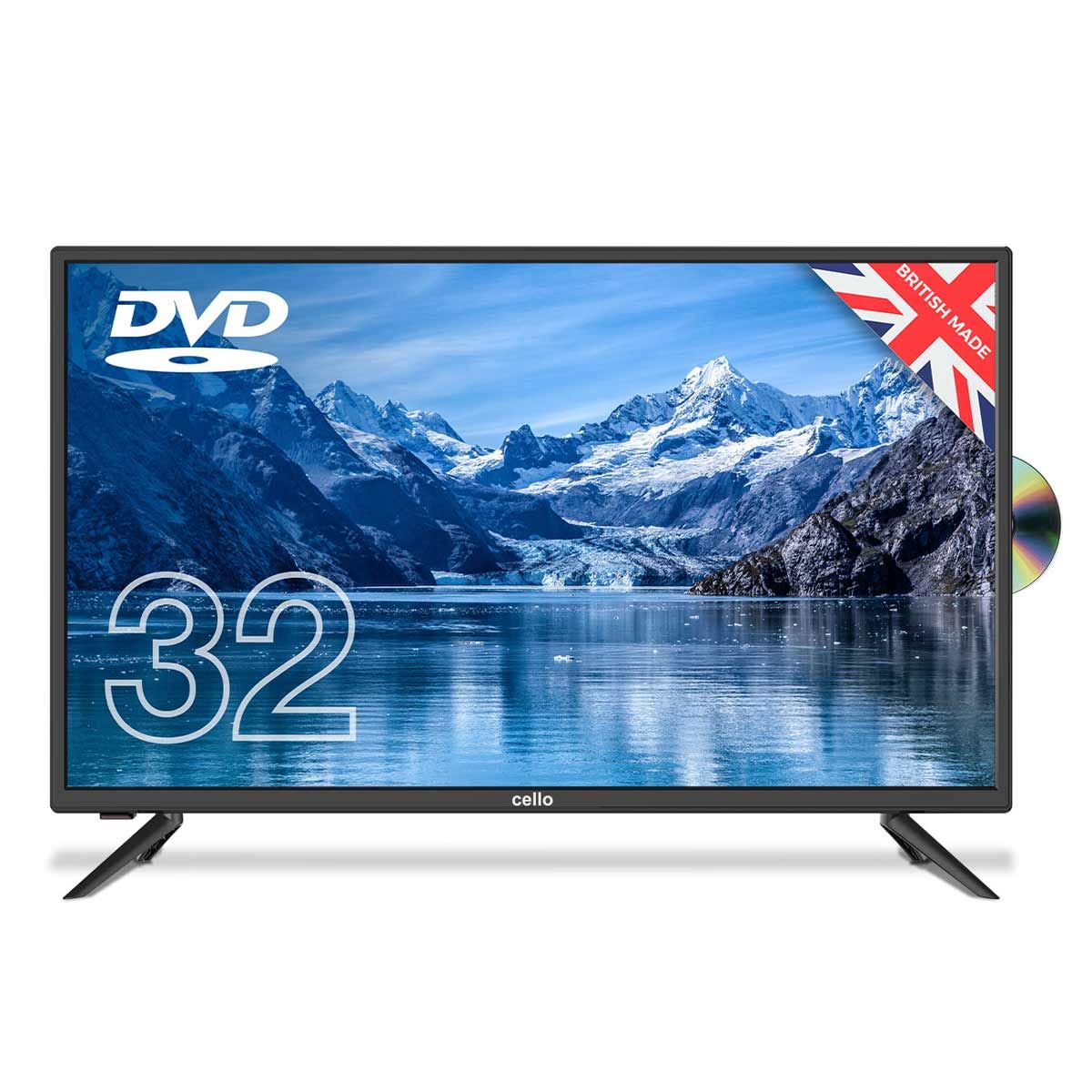 Cello 32" HD Freeview TV/DVD 240V