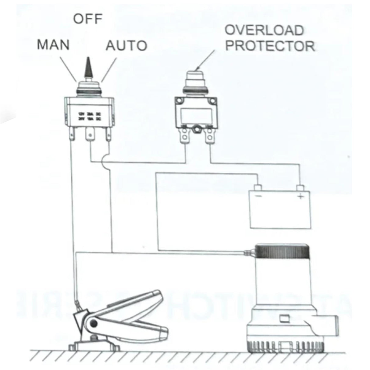 Acqua-Flo Heavy Duty Automatic Float Switch for Bilge Pumps Boat Marine