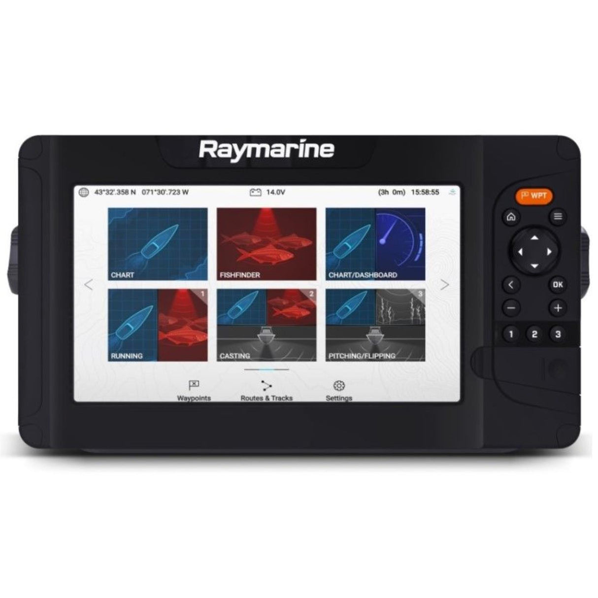 Raymarine Element 7S 7" Marine Navigation Display with Western European Lighthouse Chart