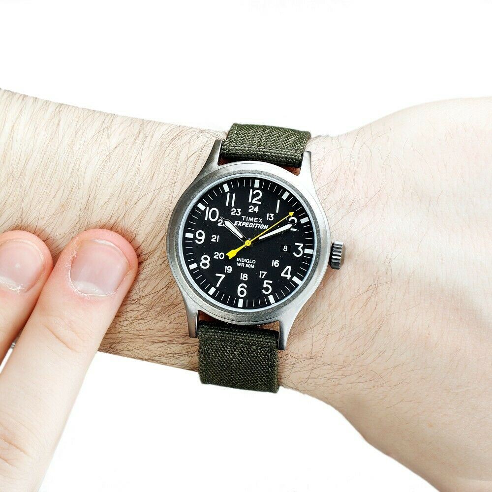 Expedition Scout Watch with Green Nylon Strap