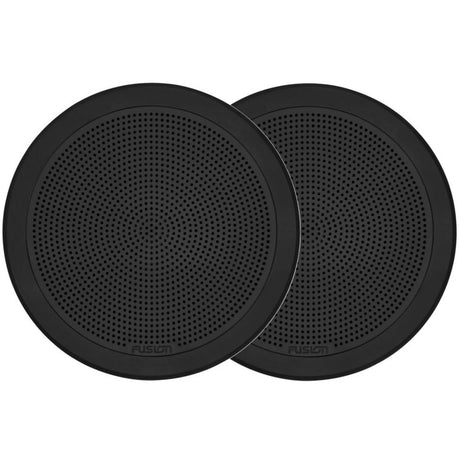 Fusion FM-F65RB 6.5" 120W Flush Mount Round Marine Speakers│IP65│4 Ohm│Black - PROTEUS MARINE STORE