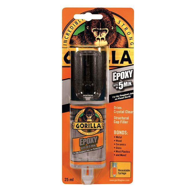 Gorilla Epoxy Syringe Crystal Clear 25ml - PROTEUS MARINE STORE