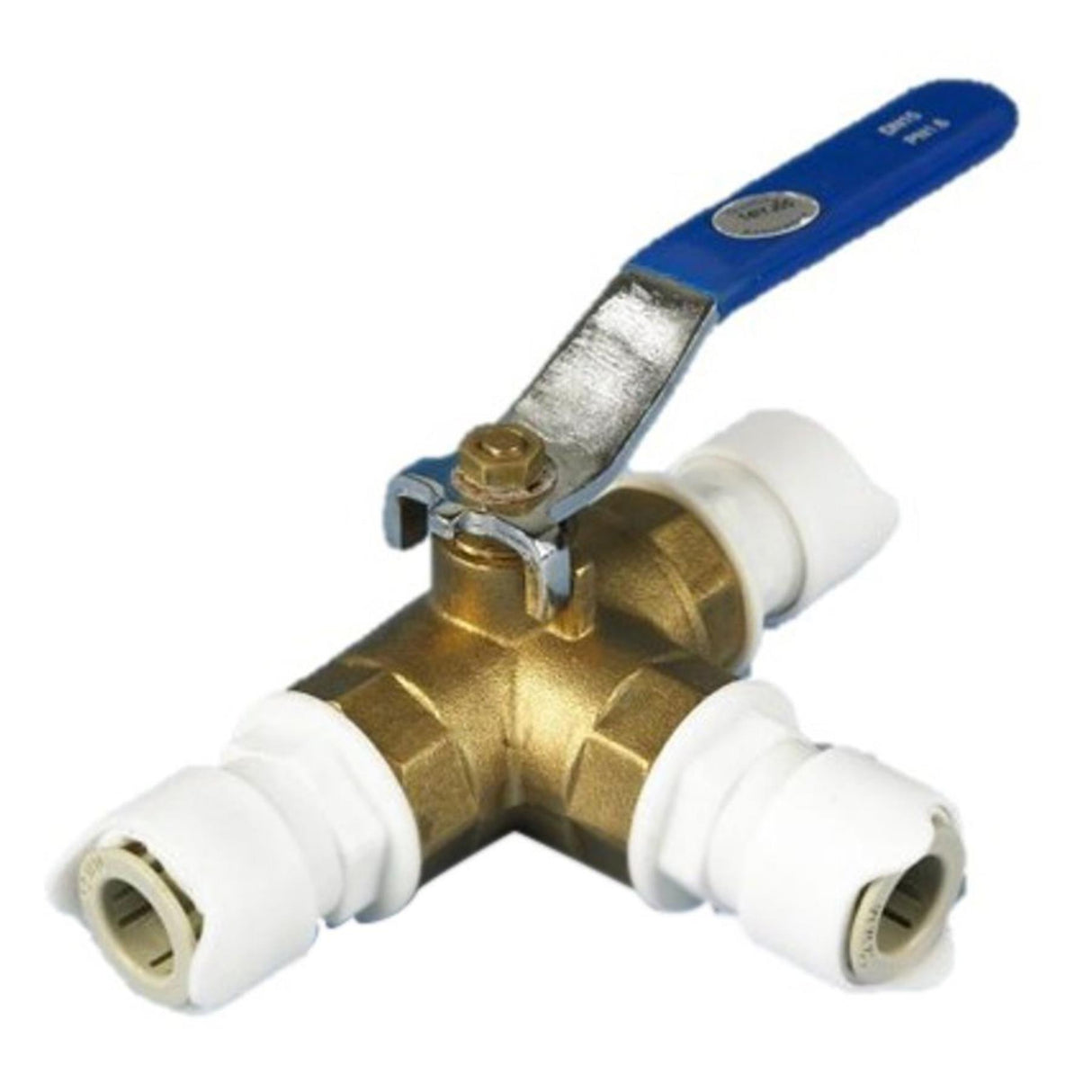 Whale WU1271B 3 Way 12mm Shut Off Valve Push Fit for Caravan Campervan Motorhome