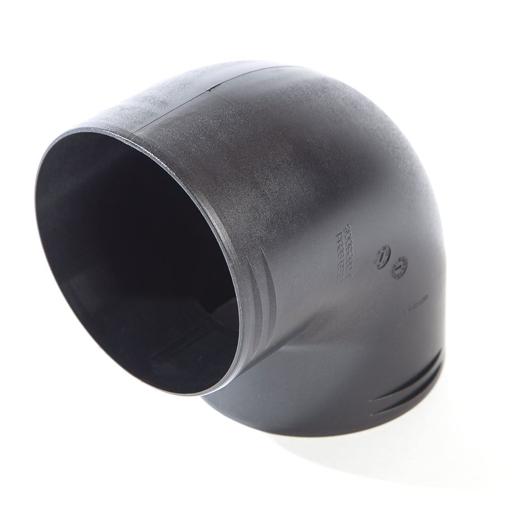 Whale Air Duct Fitting Equal Elbow 90mm x 90mm Black