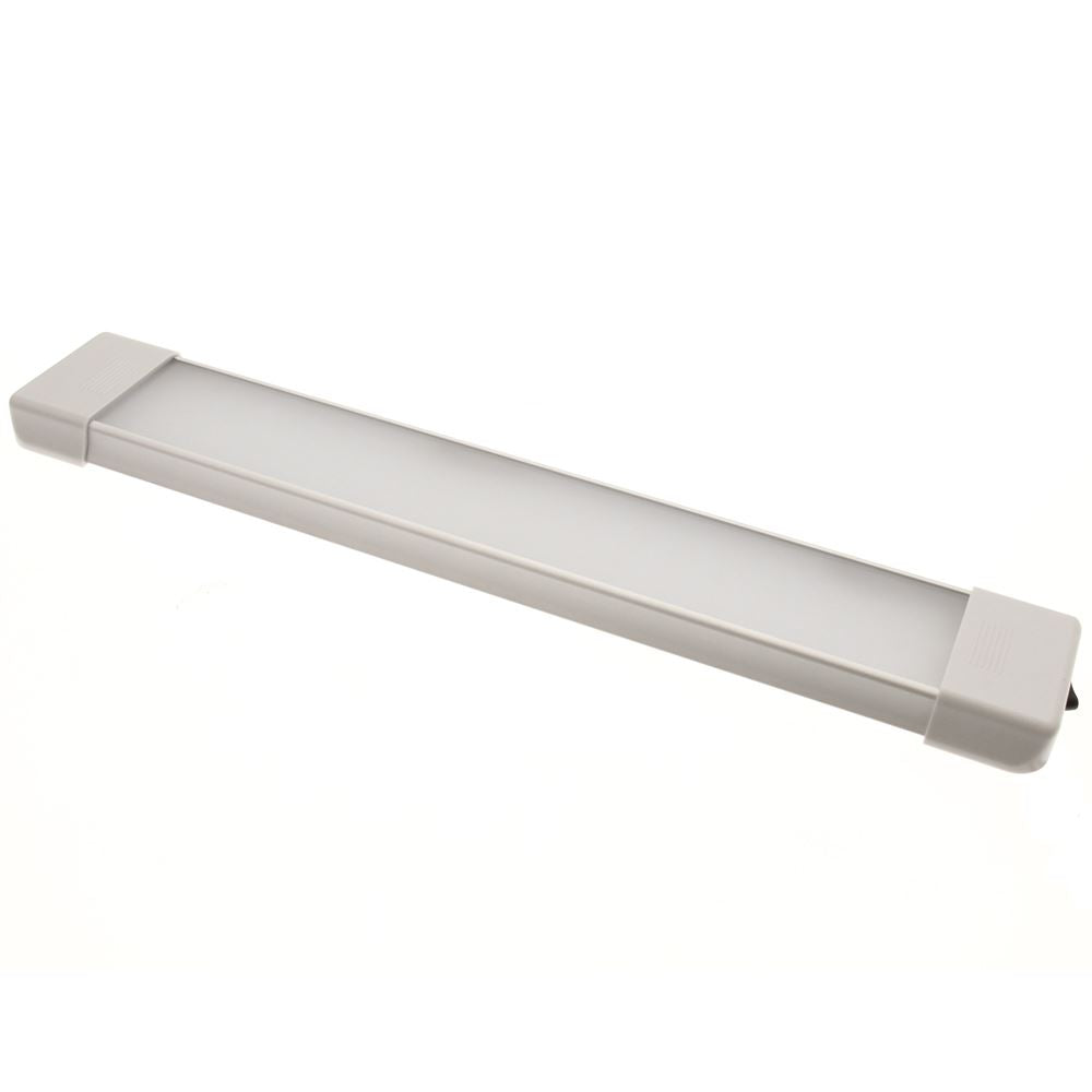 Trio 370 Switched LED Light Grey Surface Mount