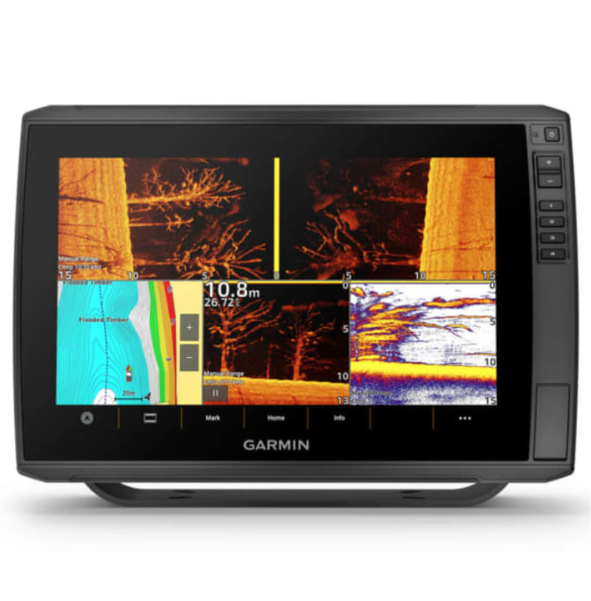Garmin ECHOMAP Ultra 2 12" Chartplotter 122sv with GT56UHD-TM Transducer, IPX7