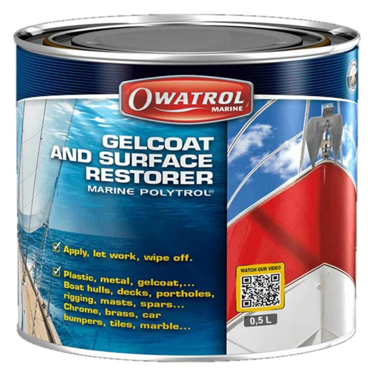 Owatrol Polytrol Gelcoat and Surface Restorer 500ml