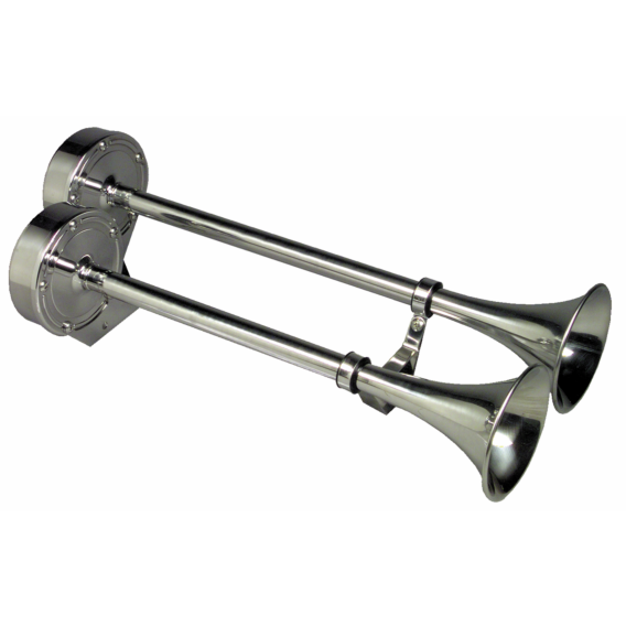 Dual Trumpet Horn 18 1/2"