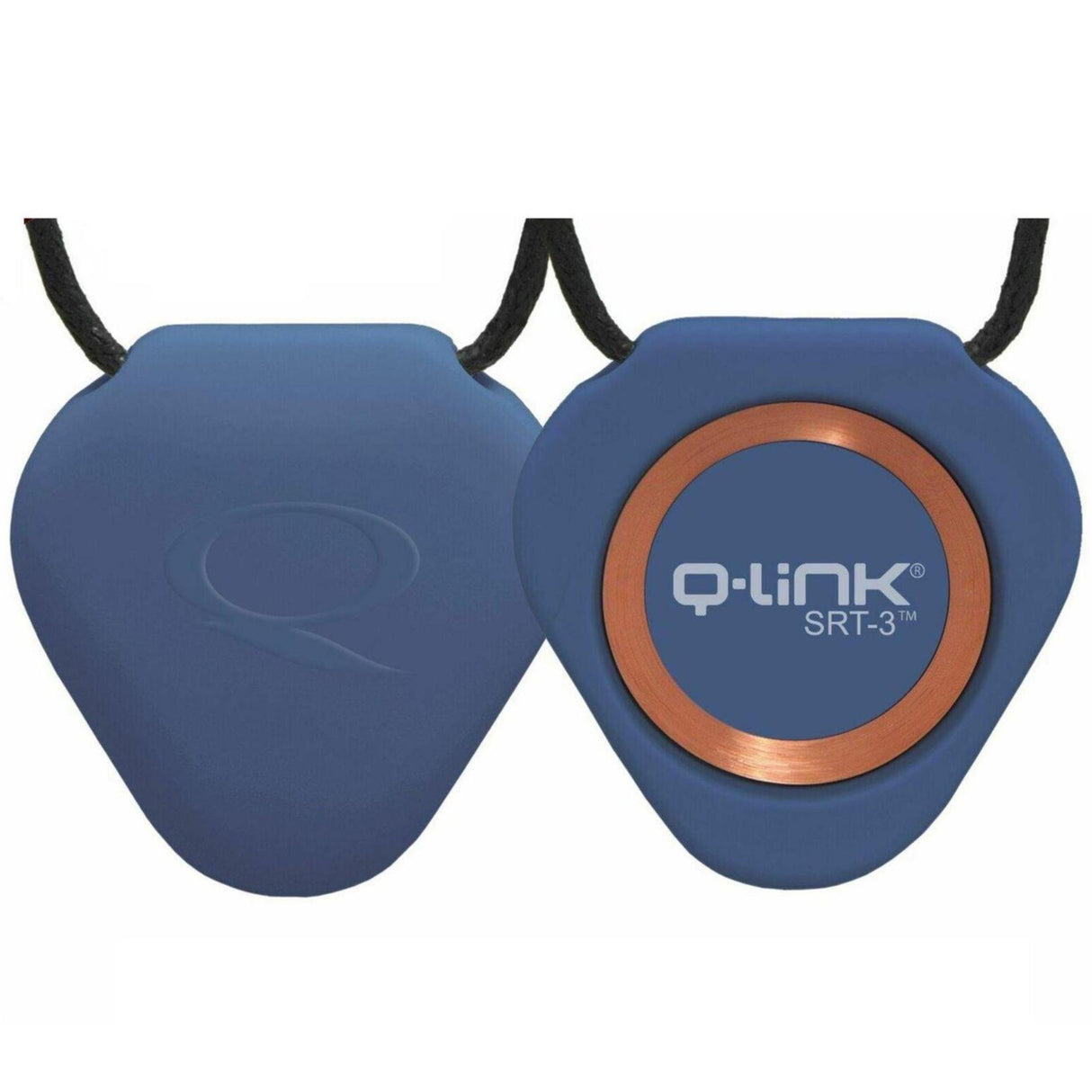 Q-Link SRT-3 Triangle Acrylic Pendant - Personal Energy System - Blue