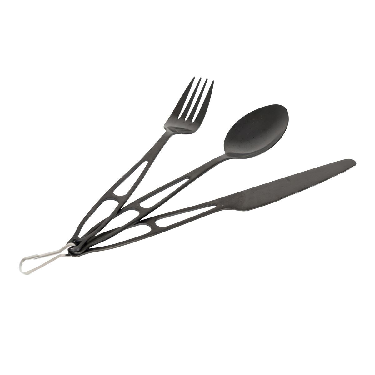 Bo-Camp Outdoor Cutlery In Cover 3 Pieces
