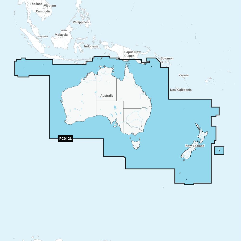 Garmin Navionics + Chart: PC012L - Australia & New Zealand - PROTEUS MARINE STORE