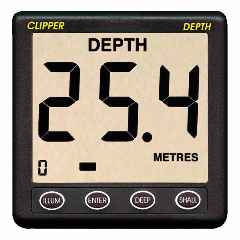 NASA Marine Clipper Depth Repeater Display with 5m Cable For Boats & Marine, 10mA + 25mA