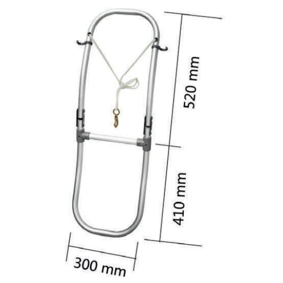 Folding ladder For Inflatable Boats 2 Step