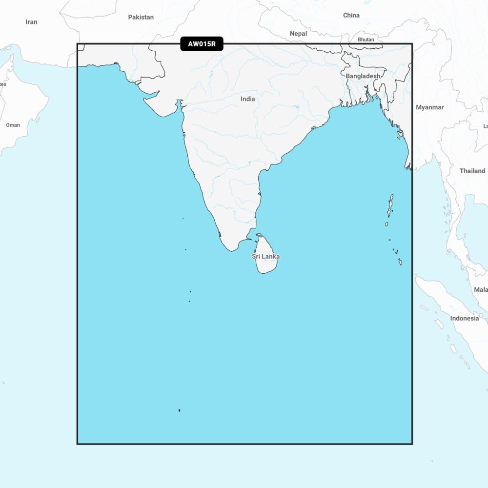 Garmin Navionics Vision+ Chart: AW015R - Indian Subcontinent - PROTEUS MARINE STORE