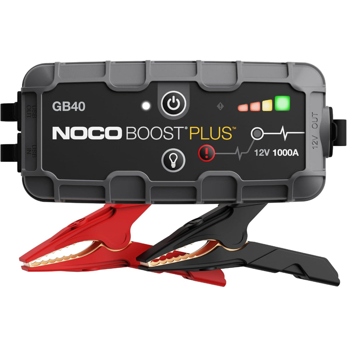NOCO Boost Plus GB40 1000A UltraSafe Car Jump Starter, Jump Starter Power Pack, 12V Battery Booster, Portable Powerbank Charger, and Jump Leads for up to 4.0-Liter Petrol and 3.0-Liter Diesel Engines