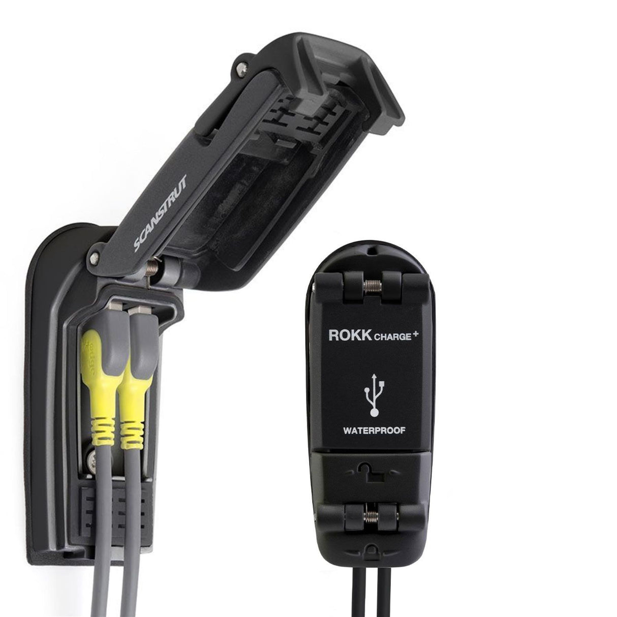 Scanstrut Dual USB Waterproof Charger & Socket (12V & 24V / Black)