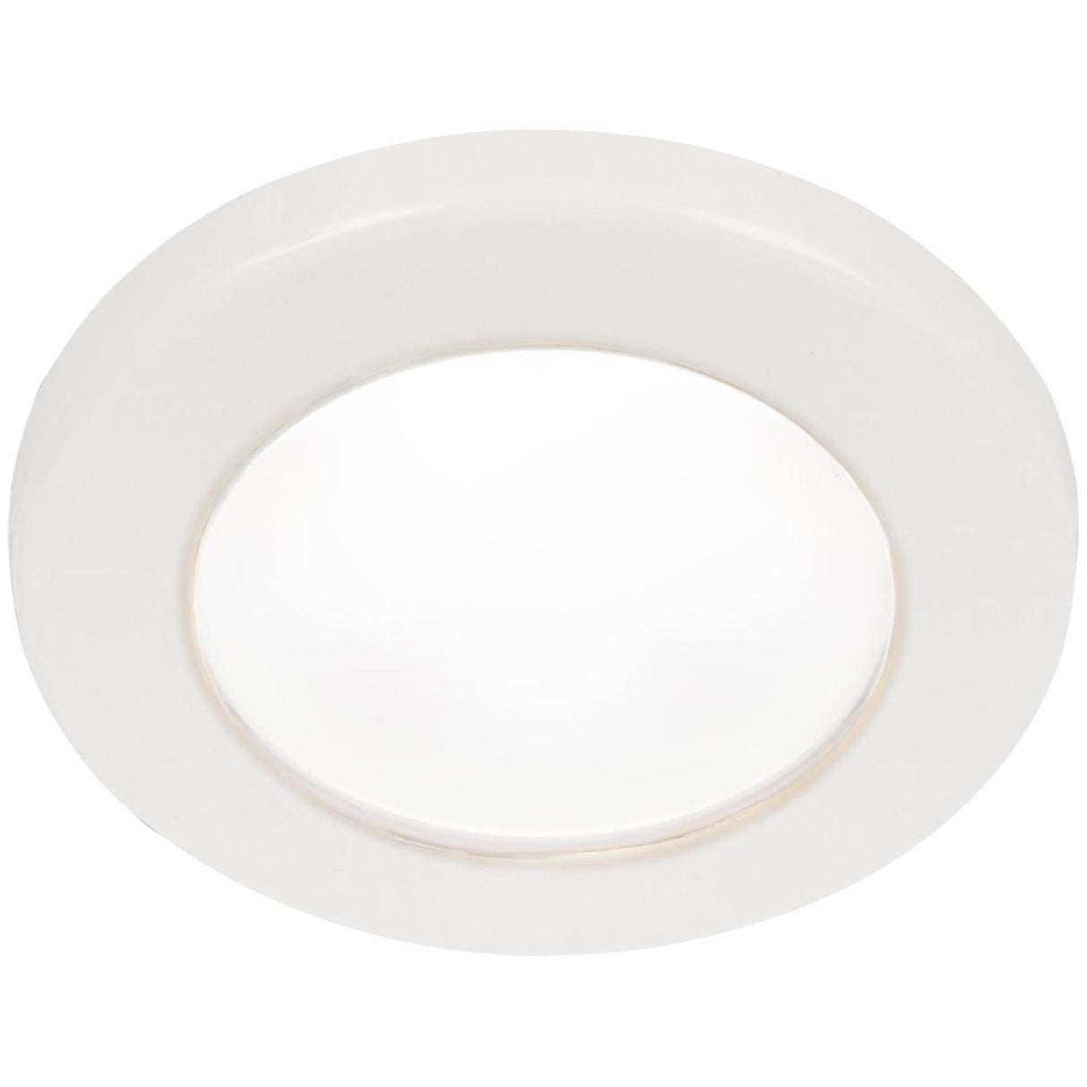 Hella EuroLED 75 Recess Mount Light with White Rim (White / 12V)