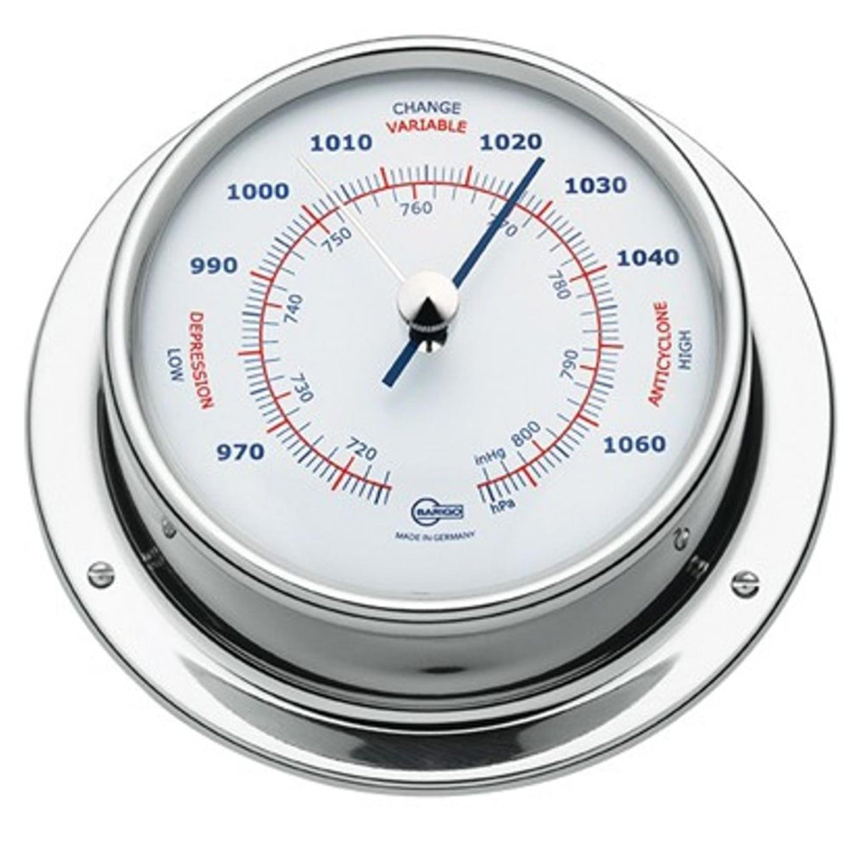 Barigo Barometer SS 85mm Dial (110 x 32mm) - PROTEUS MARINE STORE