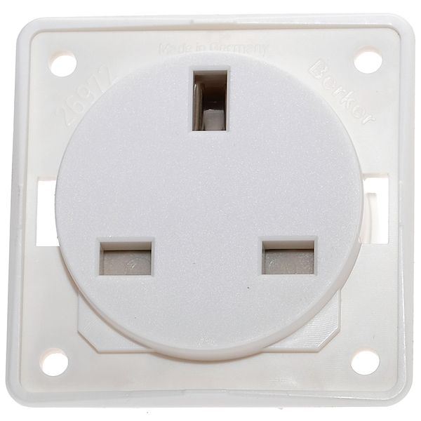 W4 Berker 13 Amp Socket White 21221W Caravan Motorhome