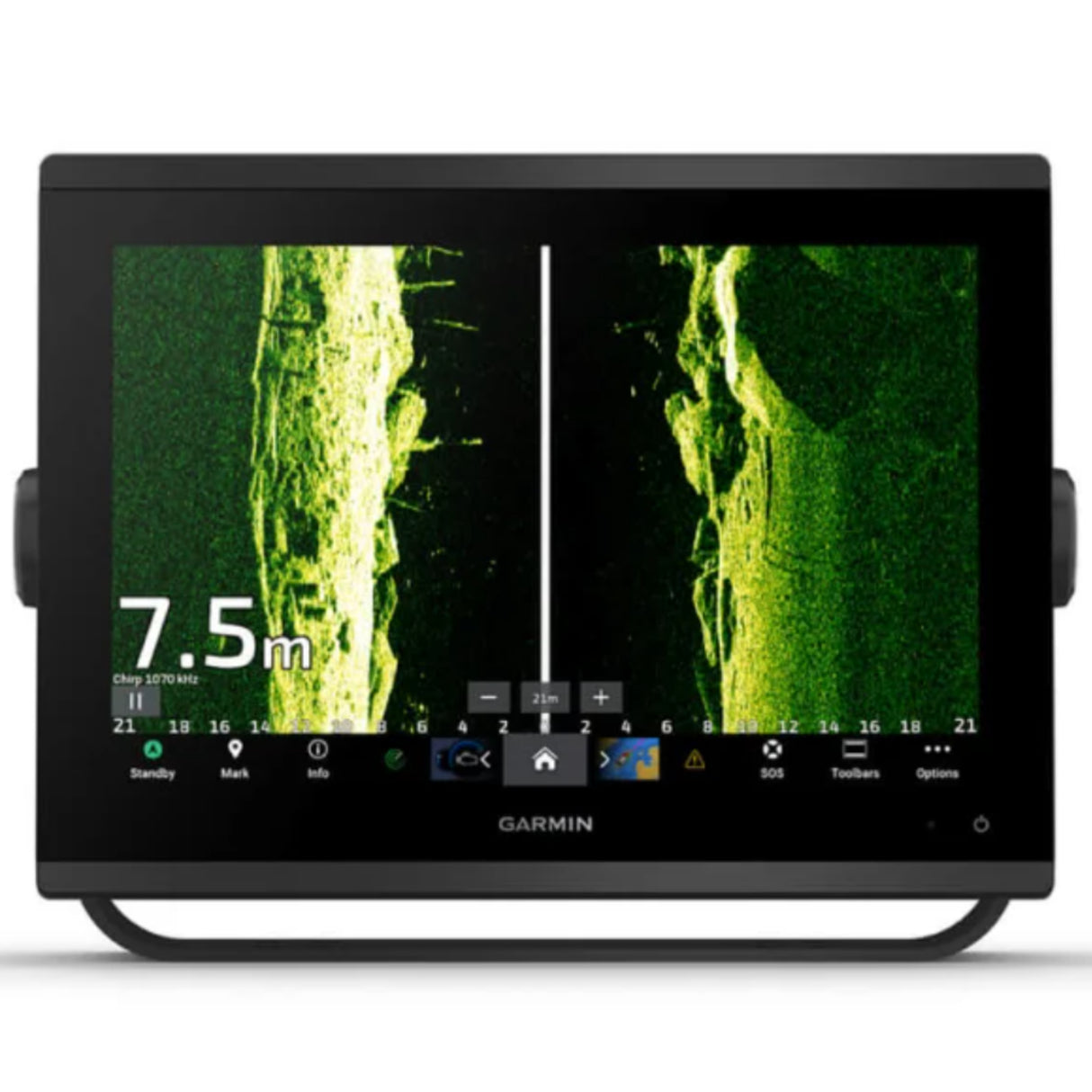 Garmin GPSMAP 1223xsv 12" Marine Chartplotter, Side-ClearVu & CHIRP Sonar Capabilities