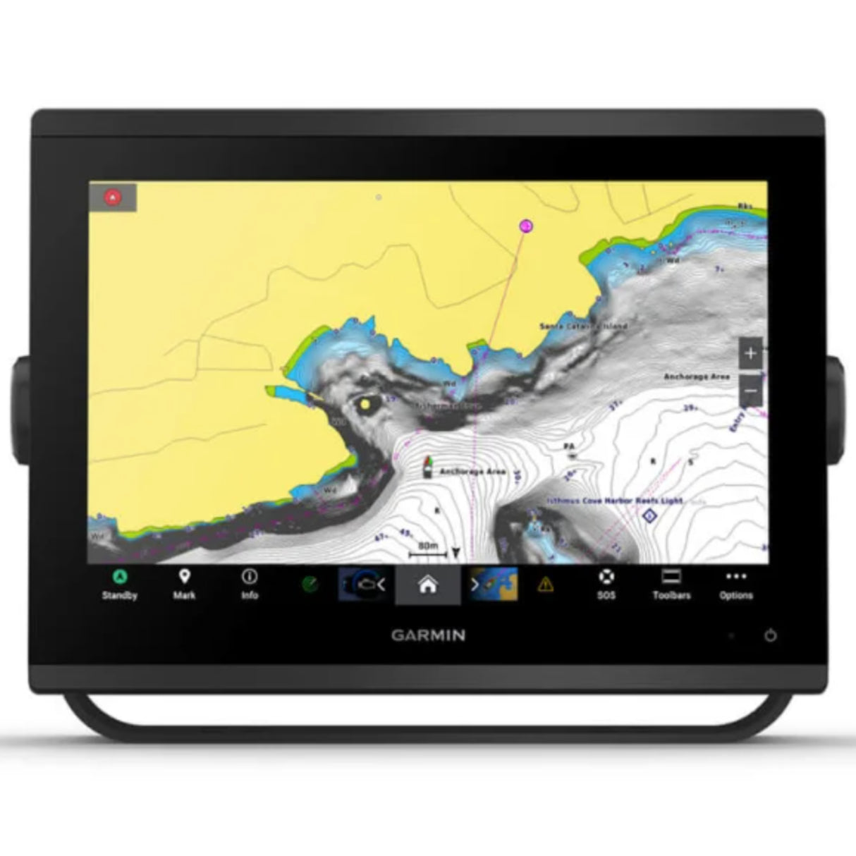 Garmin GPSMAP 1223xsv 12" Marine Chartplotter, Side-ClearVu & CHIRP Sonar Capabilities