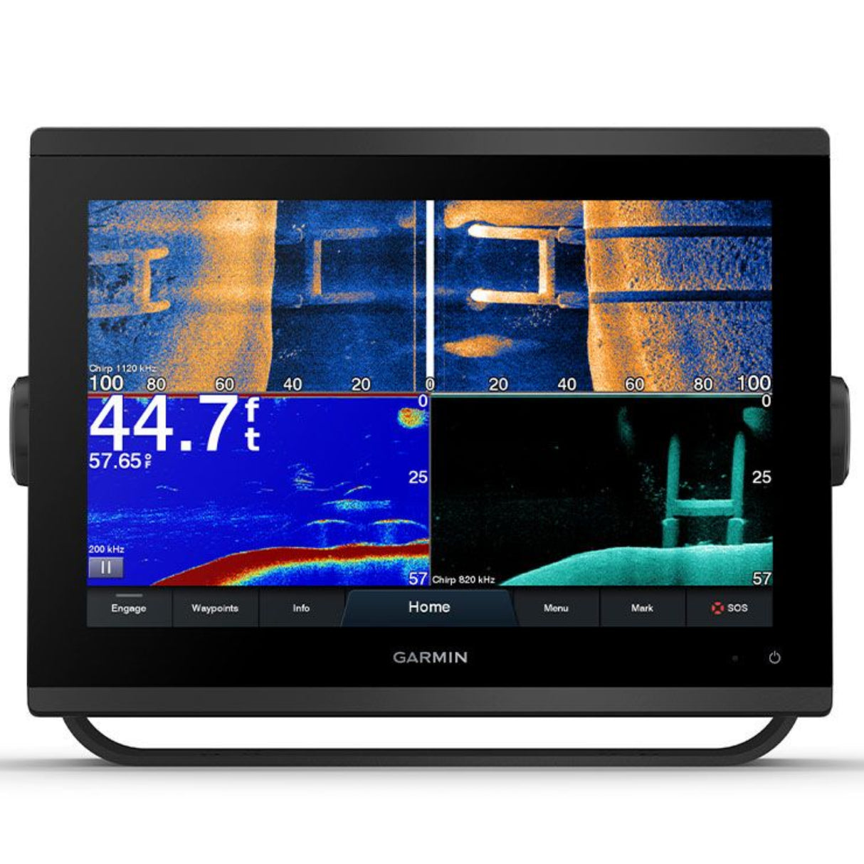 Garmin GPSMAP 1223xsv 12" Marine Chartplotter, Side-ClearVu & CHIRP Sonar Capabilities