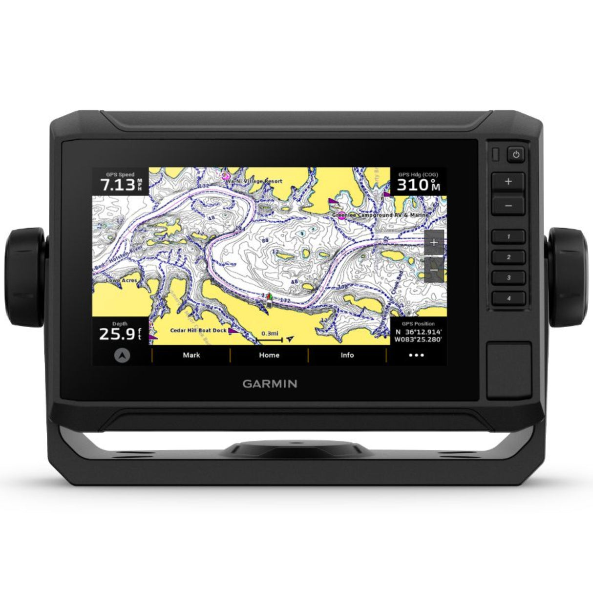 Garmin ECHOMAP UHD2 Touch 75sv Chartplotter Only with Preloaded Nav+ UK, Ireland & Netherlands Charts - Without Transducer