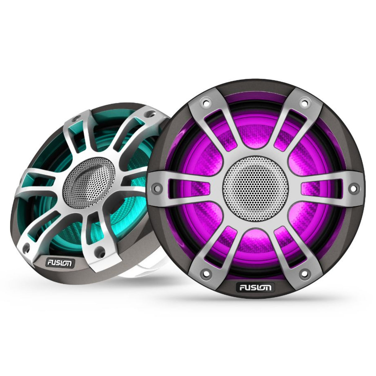Fusion SG-FL653SPG 6.5" 3i CRGBW LED Speakers 230W - Sports Grey - PROTEUS MARINE STORE