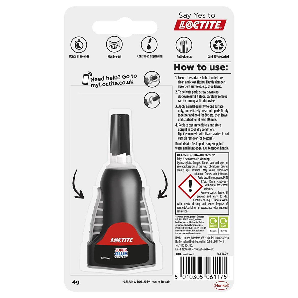 Loctite Power Flex Gel Control 4g - PROTEUS MARINE STORE