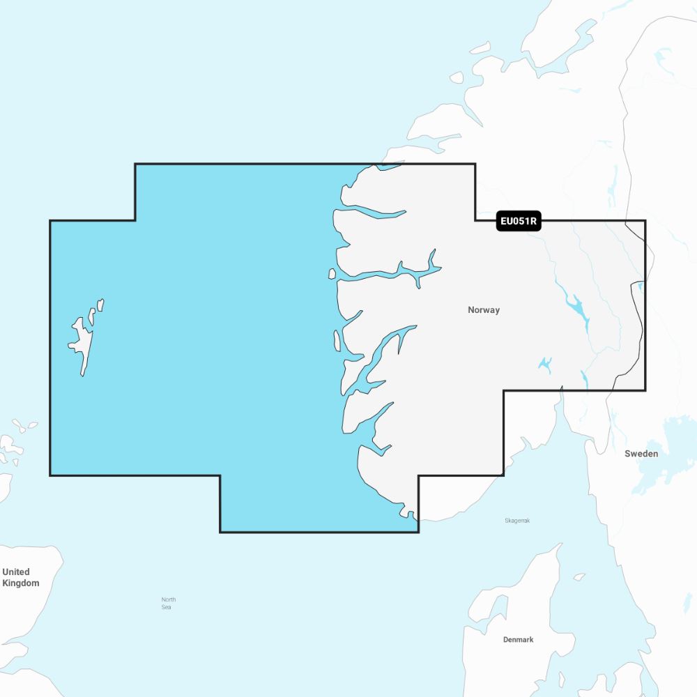 Garmin Navionics+ Chart: EU051R - Norway, Lista to Sognefjord - PROTEUS MARINE STORE