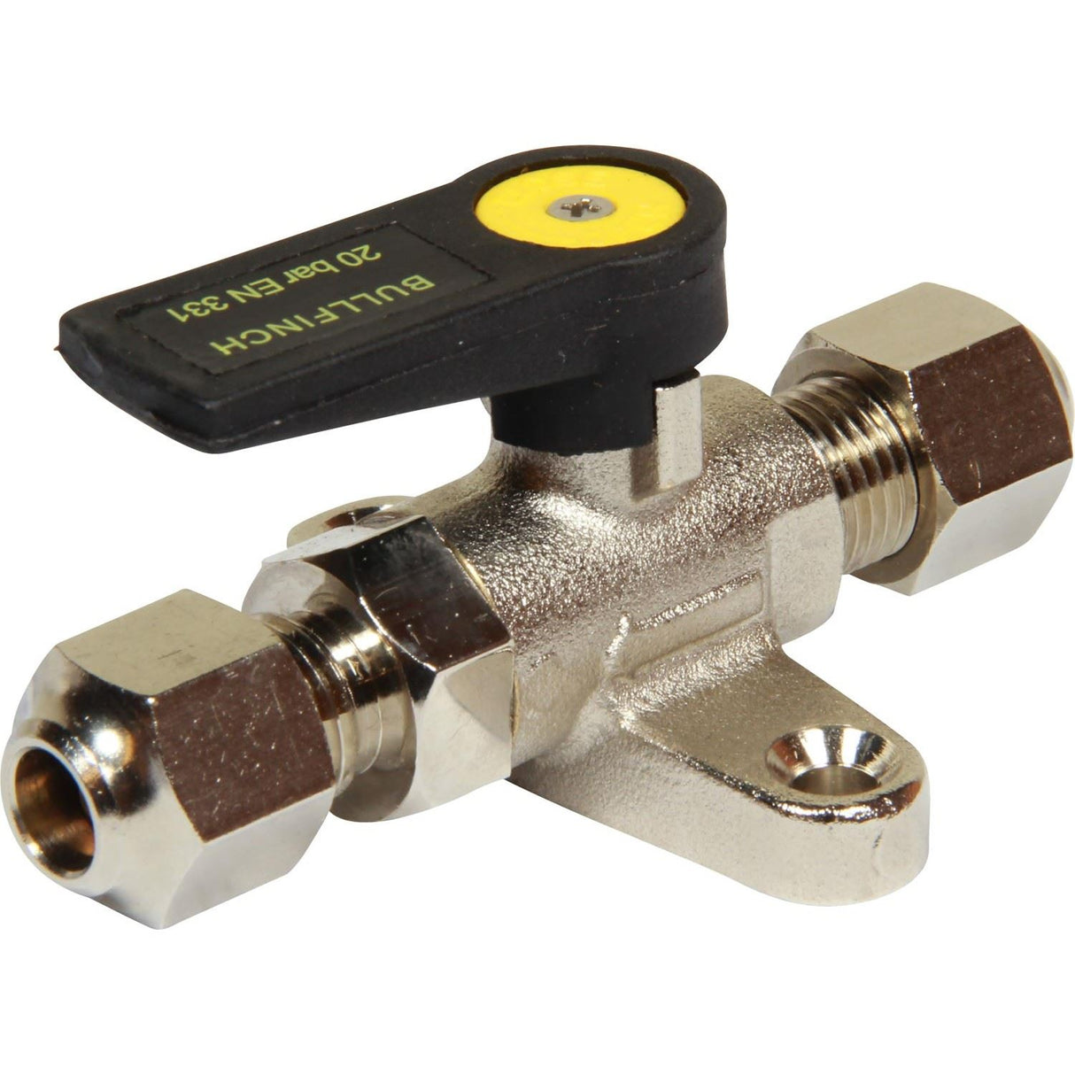 Gas 5/16" Compression Foot Mount Bullfinch Valve 3005OP