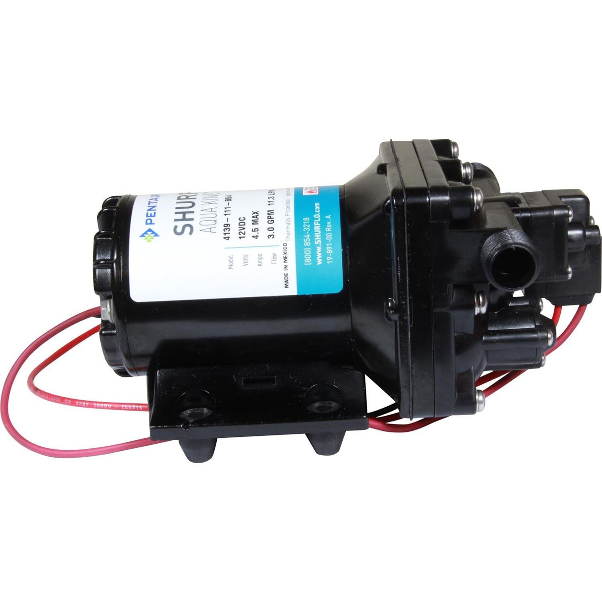 Shurflo Aqua King 2 Fresh Water Pump 12V 11.4 LPM 30PSI