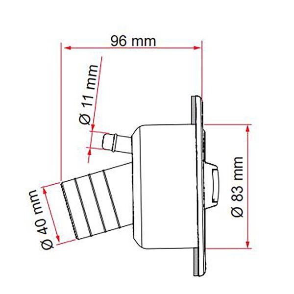 Fiamma Water Filler Locking Cap Black 94715-006 for Caravan Motorhome Campervans