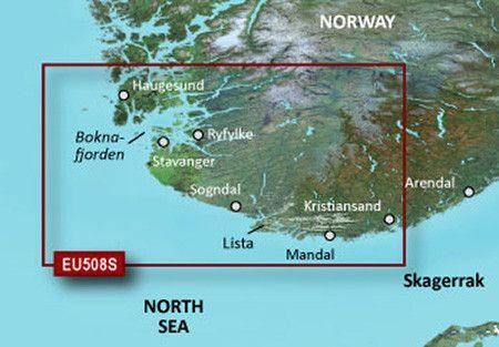 Garmin BlueChart G3 Vision - VEU508S: Kristiansand - Ryfylke - PROTEUS MARINE STORE