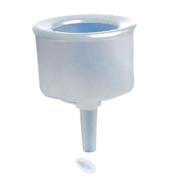 Funnels-Translucent plastic.