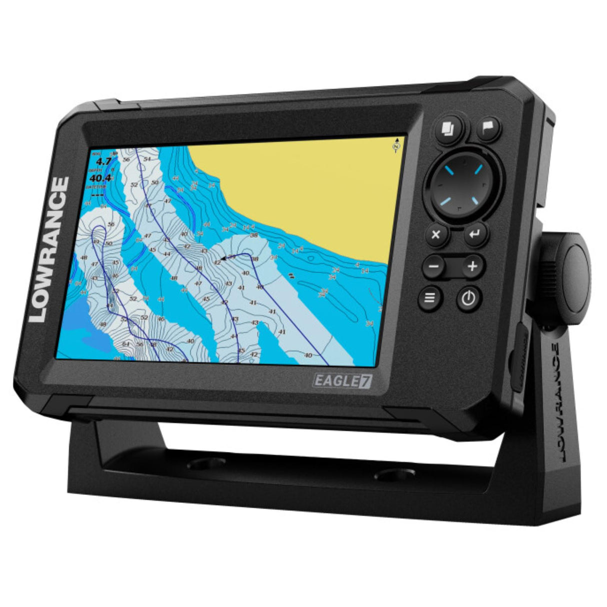 Lowrance Eagle 7 Fishfinder/ Chartplotter with 83/200 HDI Transducer - Worldwide Base map
